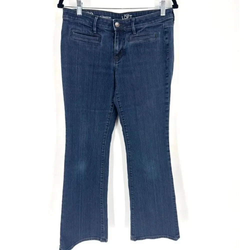 LOFT Ann Taylor Jeans Women’s 5-pocket Denim Original Bootcut Blue size 8 petite